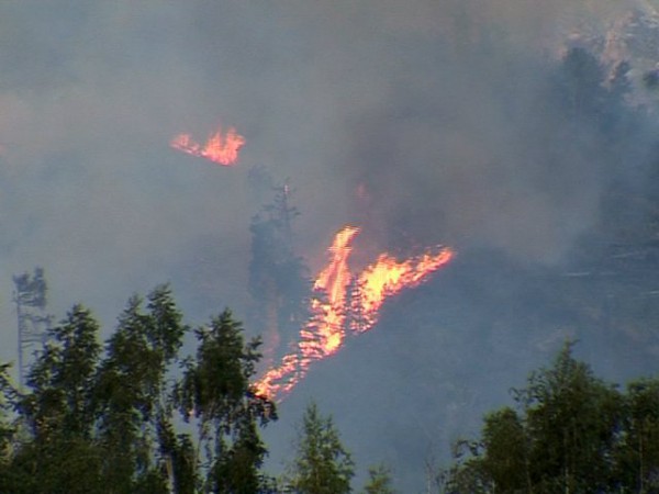 пожар в горах