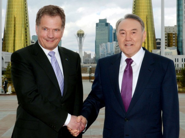 Назарбаев и Ниинистё