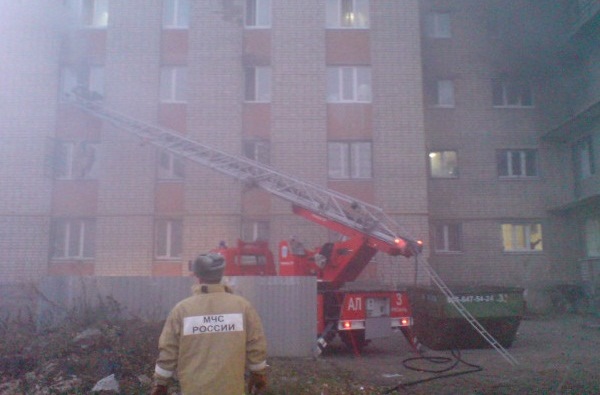 Пожар в общежитии