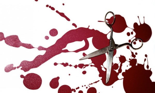 ножницы кровь