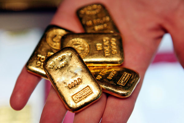 золотые слитки