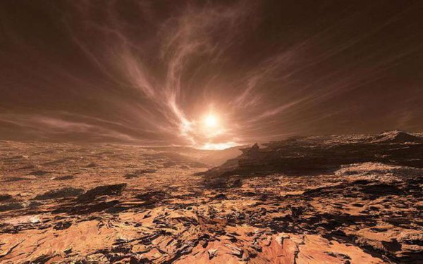 Марс, пылевая буря
