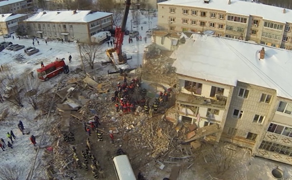 взрыв обрушение Хабаровск