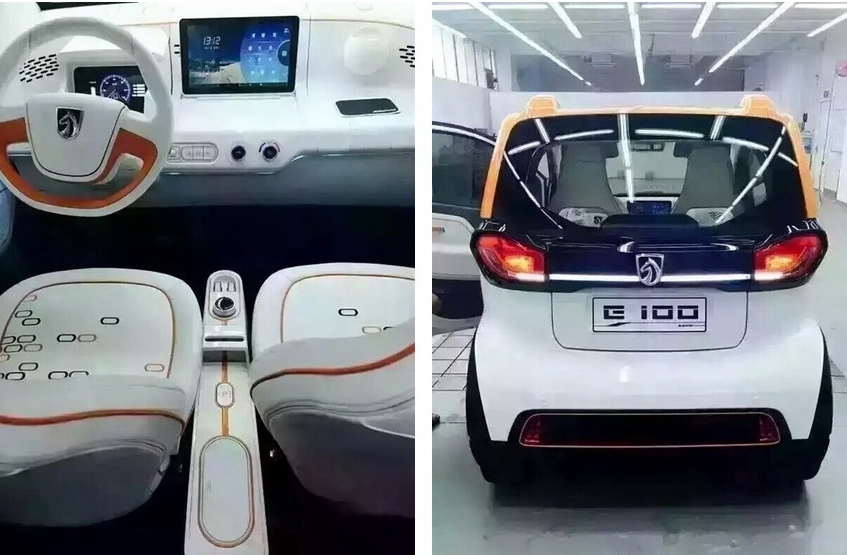 В Интернет попали первые снимки электромобиля Baojun E100
