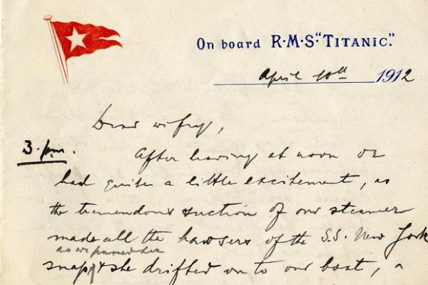 письмо с Титаника